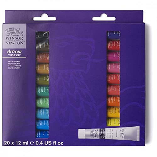 Winsor & Newton Artisan Water Mixable Oil Color Paint, 0.4-oz (12xml) Tubes, Se…