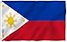 Anley Fly Breeze 3x5 Foot Philippines Flag - Vivid Color and UV Fade Resistant - Canvas Header and Double Stitched - Filipino Philippine National Flags Polyester with Brass Grommets 3 X 5 Ft
