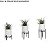 Sona Home Adjustable Mid Century Plant Stand, Available in 3 Sizes, 3 Colors – Modern Plant Stand for Indoor & Outdoor Use, Planter Stand Only (Med, Black)thumb 3