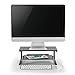 Monitor Riser Desktop Stand with Vented Metal and 2 Tier Desk Organizer Stand for Computer, Laptop, LED, LCD, OLED Flat Screen Display, iMac and Printer (STT001B) by WALI, Black, 1 Packthumb 1