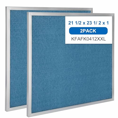 Bryant/Carrier/Payne KFAFK0412XXL Filter - 21 1/2 x 23 1/2 x 1, Washable Reusable Ac Filter for Models FA4CNC060, FE4ANB006 - 2-Pack