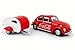 1967 Volkswagen Beetle Coca Cola w/ Teardrop Trailer, Red - Motor City Classics 440032 - 1/43 Scale Diecast Model Toy Car