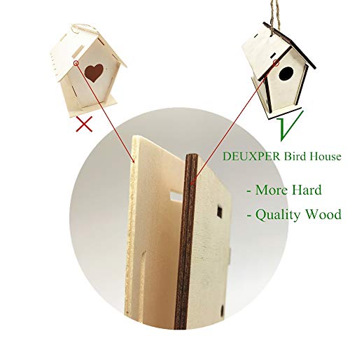 Wooden Bird House Building Kits for Kids Ages 4-8, 2 Pack Backyard