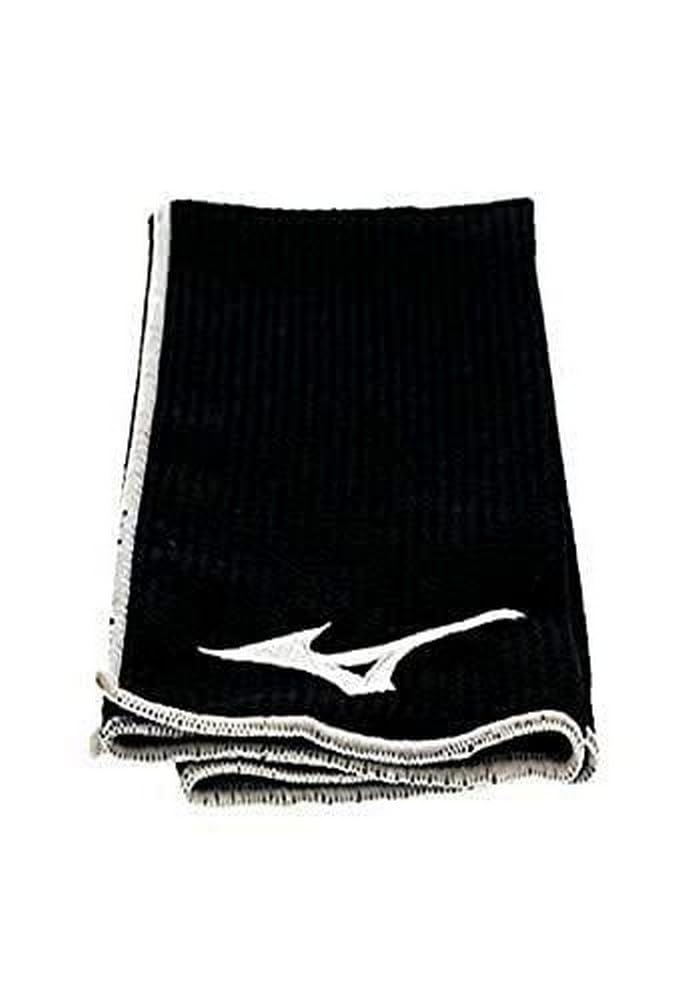 Mizuno Microfiber Cart Towel, Black Large