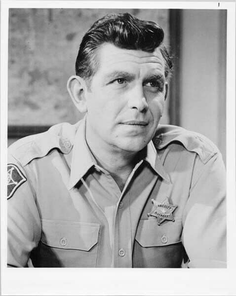 Photographs - Andy Griffith Show 8x10 inch photo classic portrait of Sheriff Andy