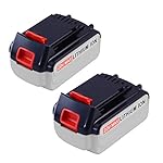 20V 5.0Ah Replace Battery for Black and Decker MAX Lithium LBXR20 LBXR20-OPE LB20 LBX20 LBX4020 LB2X4020-OPE 2Packs SUN POWER