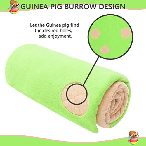 EXPAWLORER Guinea Pig Fleece Cage Liners with Burrowing Pocket