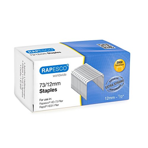 Rapesco Classic Plier Stapler Set, Includes 73 Plier Stapler and Pack of 2,000 Staples 73 Type 1/2" (1306)