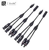 PowMr MC4 Branch Connectors MC4 Y Connectors - in Pair MMF+FFM for Parallel Connection (2 Pairs)