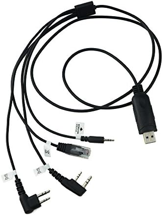 Bigstone 4 in 1 USB Program Programming Cable Adapter for Kenwood, Motorola, Puxing, TYT, WOUXUN, HYT Two Way Radio
