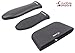 Silicone Hot Handle Pot Holder Mixed Set of 3 (3-Pack) For Cast Iron Skillets, Mini Handle, Assist Handle, Black