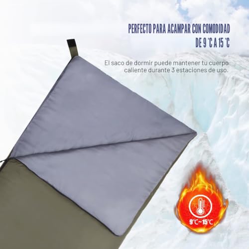 Lixada Sleeping Bag Ultralight Compressible Sleeping Bag Rectangular Sleeping Bag Compact Sleeping Bag Warm 4 Seasons for Outdoors Camping Hiking Trekking Mountaineering