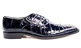 Belvedere Mare Navy Genuine Ostrich & Eel Oxford - 10.5