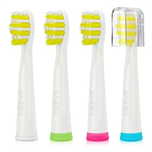 Fairywill Electric Toothbrush Replacement Hard Heads x 8 For Sonic