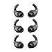 Motanar 6 Pcs Left and Right Side Stabilizers Fins Wing Eartips Adapters for In Ear Earphones with 4mm to 6mm Nozzle Attachment