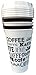 Aladdin 5 Reusable To-Go Cups (Cafe', Java, Coffee) Black & White Chalkboard