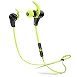 1byone Bluetooth 4.1 Wireless In-Ear Headphones, Sports Earphones with HD Stereo Sound & Modern, Sweat-Proof and Ergonomic Design, Black & Green