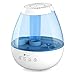 Tekjoy Cool Mist Humidifier, Premium Ultrasonic Humidifiers with 7 Night Light for Bedroom Baby, Whisper Quiet, Auto Shut-Off, 360° Outlet, Touch Panel, Timer, Filterless Vaporizer (BPA-Free)