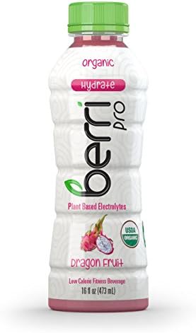 Berri Pro Plant-Based Fitness Beverage, Organic Dragon Fruit (Pack of 12)