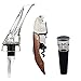 Waiters Corkscrew, Wine Aerator Pourer, and Bottle Vacuum Stopper Gift Set