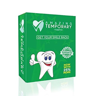 Amazing Temporary Missing Tooth Kit Complete Replacement Tooth Repair Kit Temp Dental Makeover DIY with 25% More