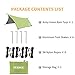 YUEDGE Portable Waterproof Tarps Rain Fly 10×13 Ft Hammock Tent Tarp Rain Tarps Shelter Sunshade with Rope and Stakes for Hiking, Backpacking & Travel