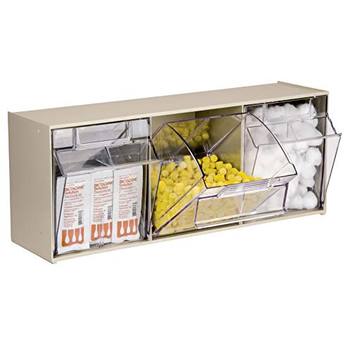 AkroMils 06703 TiltView Horizontal Plastic Organizer Storage System
