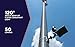 Moonrays 92320 LED Solar Powered Flag Pole Lights with Rechargeable Battery, Eco Friendly, 50 Lumens, 120- Degree Angle Beam of Clean Consistent Light, Automatic Illumination, Black