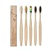Bamboo Toothbrush Biodegradable Eco-Friendly Toothbrush Soft bristles on Travel Toothbrush (5pack)