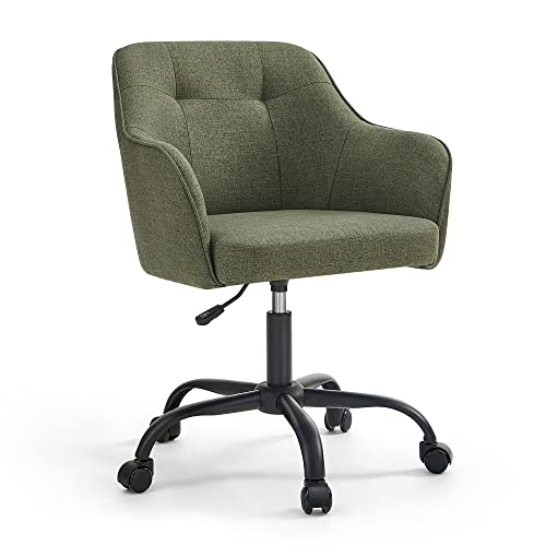 SONGMICS Homeoffice Stuhl, Drehstuhl, Schreibtischstuhl, höhenverstellbar, bis 110 kg belastbar, atmungsaktiver Stoff, für Arbeitszimmer, Schlafzimmer