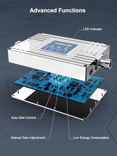 ORBOCOM 5G 4G 3G GSM Amplifier All Operator Band 1/8/20 Band Mobile Network Amplifier Free Orange SFR Bouygues High Gain 70dB Host with Logarithmic Antenna