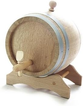 5 L Barrel with Wooden Stand, European Oak Wood