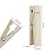 RIVERKING big/giant clothes pins,natural wooden craft clips,photo wooden clips for photo paper diy,wedding and bathroom decoration(6pcs,6 inch)