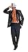 Rubie's Deluxe Men's Black Sequin Jacket, Black, Large Costume