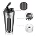 Homiguar Insulated Sports Water Bottle, Shaker Bottle, Stainless Steel water container Loop Top Shaker Cup, Visible Window, Leak Proof, 28-Ounce - Silver