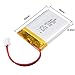 uxcell Power Supply DC 3.7V 1000mAh 853040 Li-ion Rechargeable Lithium Polymer Li-Po Battery
