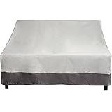 Reusable Revolution 3-Seater Deep Lounge Sofa Water Resistant Furniture Patio Cover (Grey w Grey Trim)