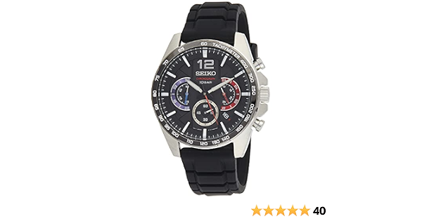 Seiko Mens Analogue Quartz Watch with Silicone Strap SSB347P1 :  Amazon.com.au: Clothing, Shoes \u0026 Accessories