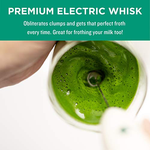 Jade Leaf Electric Matcha Whisk + Milk Frother Barista Style