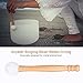 Alomejor Music Bowl Mallet Wood Handle Mallet Stick with Rubber O-Rings for Musical Crystal Singing Bowl Round Felt Head Setthumb 3