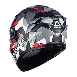 TRIANGLE Dual Visor Full Face Motorcycle Bike