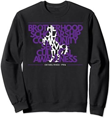 Unisex 1986 BETAS SLB COAST TO COAST ROYAL PURPLE PURE WHITE SWEAT 2XL Black