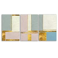 3 Piece Canvas Wall Art - Abstract Geometry - Canvas Prints Home Artwork Decoration for Living Room,Bedroom - 16