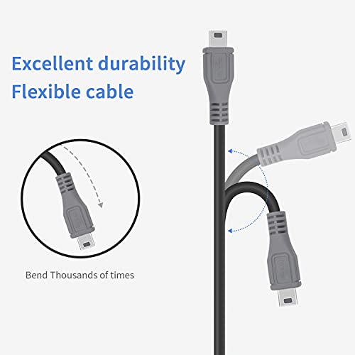 Duttek Mini USB to USB C OTG Cable, USB C Male to Mini USB 5Pin Male