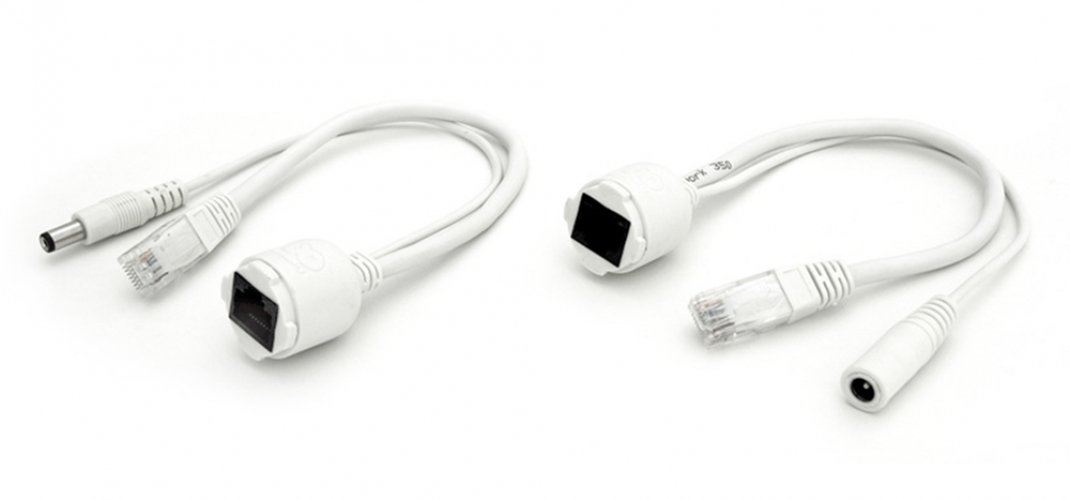 RF Elements Passive PoE Adapter and Injector - PoE Adapter/Injector (40 m, White, 10 cm, 310 mm, 12 mm, 60 g)