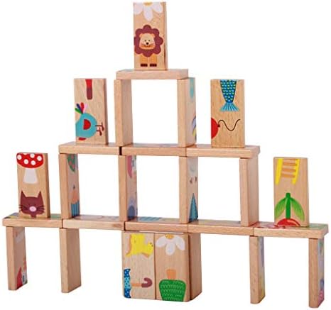 fgghfgrtgtg 28pcs/set Cartoon Animal Colored Jigsaw Block Educational Baby Toys Wooden Birthday Gifts Early Childhood Puzzle Toys