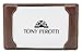 Tony Perotti Italian Leather Pocket Index Card Holder 3x5 - Portable Index Card Case - Memo Jotter Note Card Case Holds 3