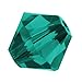 Swarovski Crystal, #5328 Bicone Beads 4mm, 24 Pieces, Blue Zircon