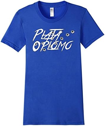 Women's Plata O Plomo Narco T-Shirt XL Royal Blue