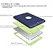 SYNTAK iPad 9.7 2018/2017 Case,iPad 6th Generation Cases,Slim Heavy Duty Shockproof Rugged Cover Three Layer Hard PC+Silicone Hybrid Impact Resistant Defender Full Body Protective Case (Navy Blue)